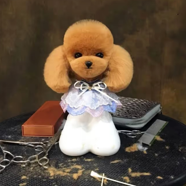 Teddy Kopfmodell in verschiedenen Farben, nur Fell