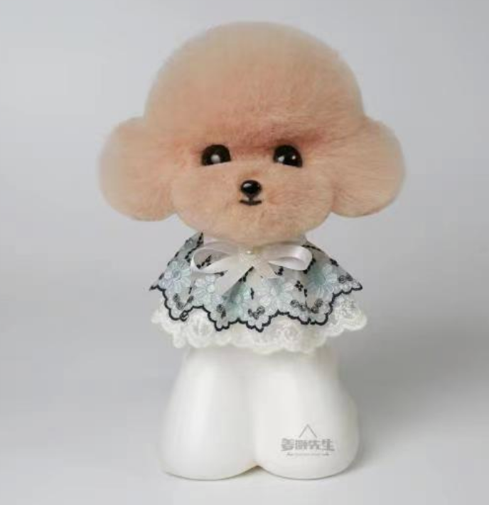 Teddy Kopfmodell in verschiedenen Farben, nur Fell
